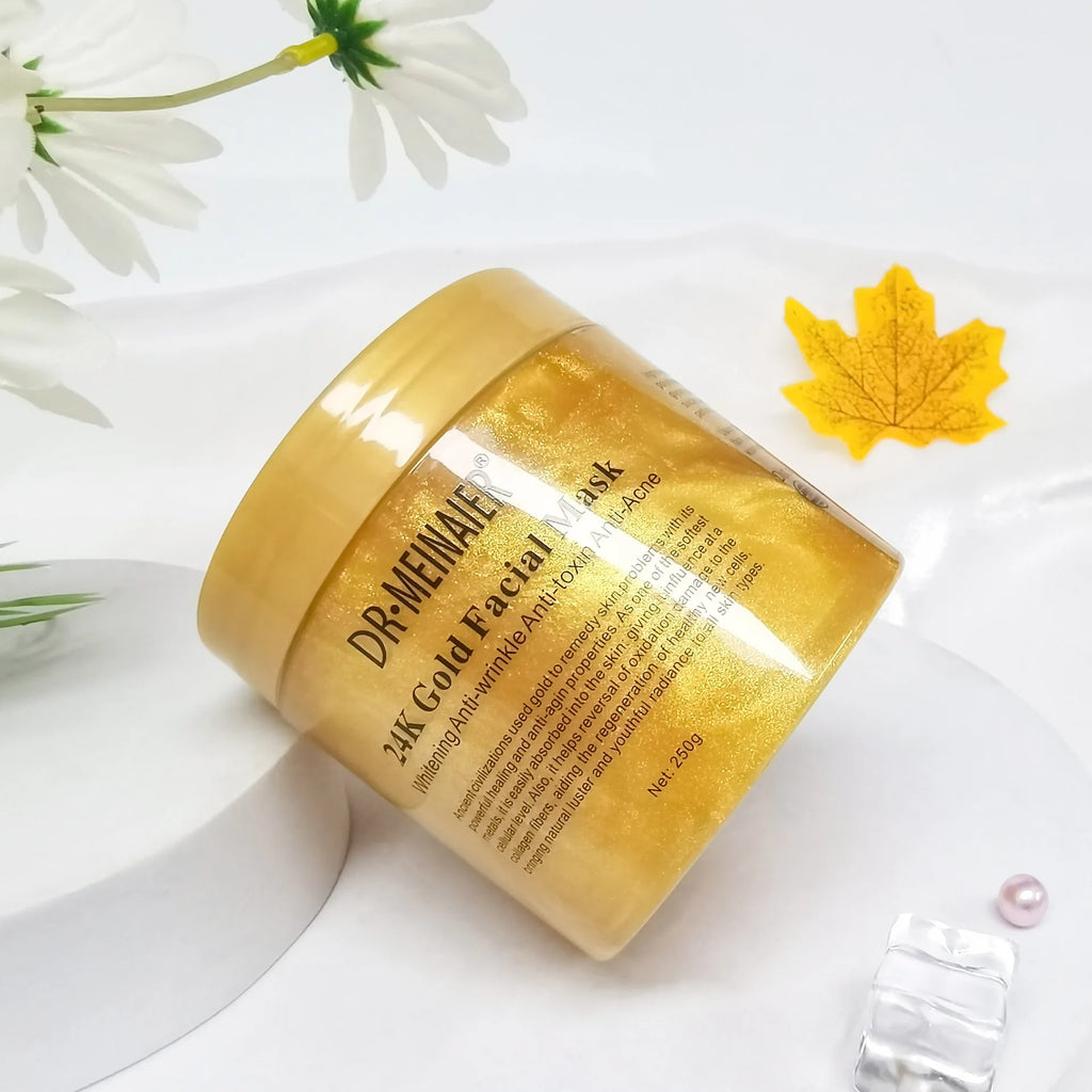 250g 24K Gold Collagen Repair Sleeping Facial Mask for Firming, Hydration, and Moisturizing Face Cream Apply-on Mask Skincare