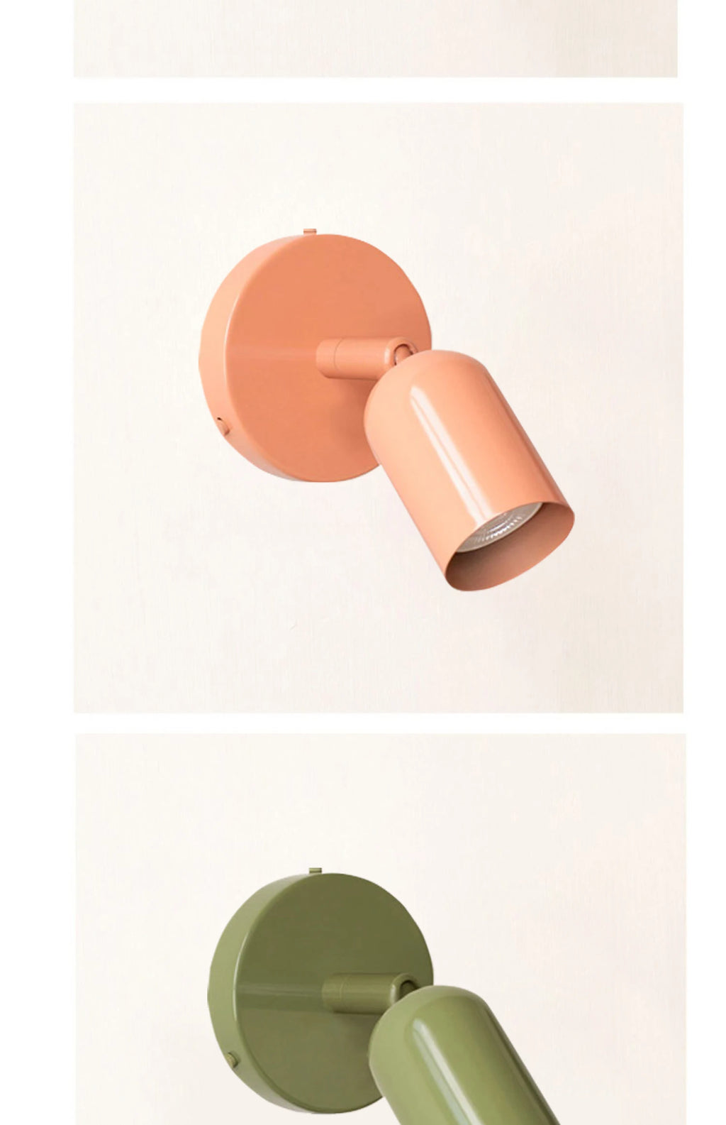 Colorful LED Wall Lamps With Switch Design Modern Wall Lights EU/US Plug Gu10 Spotlights Living Room Bedside Sconce AC110 220V