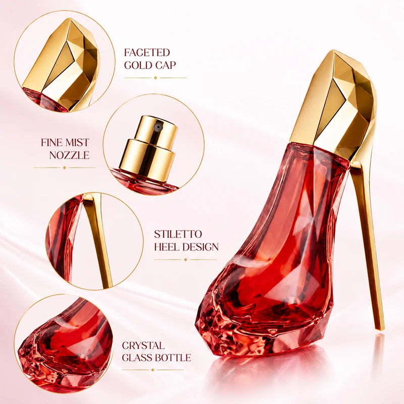 Women EDP Perfume Floral 30ml High Heel Design Long Lasting Eau de Parfum Lover Gift Daily Use Original Brand