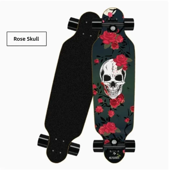 Korean Style Mini Dancing Four-Wheel Short Skateboard, Street Cruising Portable Commuter Skate Board for Adults Teenagers Boys