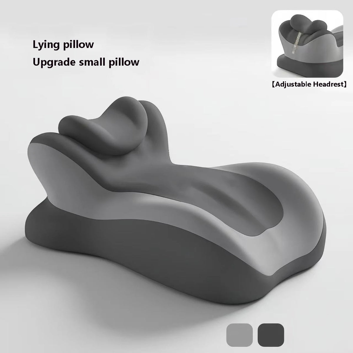 Large Memory Foam Pillow Ergonomic Support Neck Leg Rest Reading Phone Use Bed Sofa Wedge Shape Pain Relief Comfort