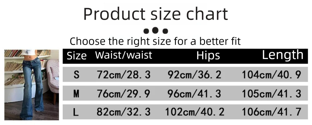 Women Washed Jeans Flare Pants Denim Mid Waist Slim Fit Pockets Button Solid Vintage Full Length Casual Denims Trousers