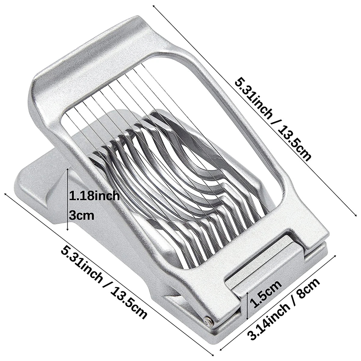 Multifunctional Egg Cutter Aluminium Alloy Egg Slicer Sectioner Cutter Mold Flower-Shape Luncheon Meat Cutter Kitchen Gadgets