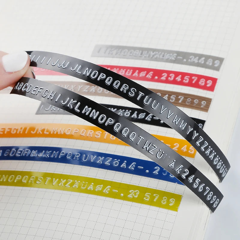 Original Motex E5500 E-505 Manual Label Maker e-5500 Suit For 6/9mm DYMO 3D Embossed Tape Can Replace 1610 12965 1880