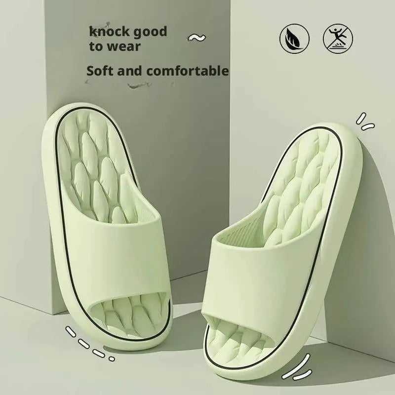Fashionable Super Light Women's Slippers Anti-Slip EVA Elastic Shoes Colorful Sneakers In Door Bathroom Flip Flops