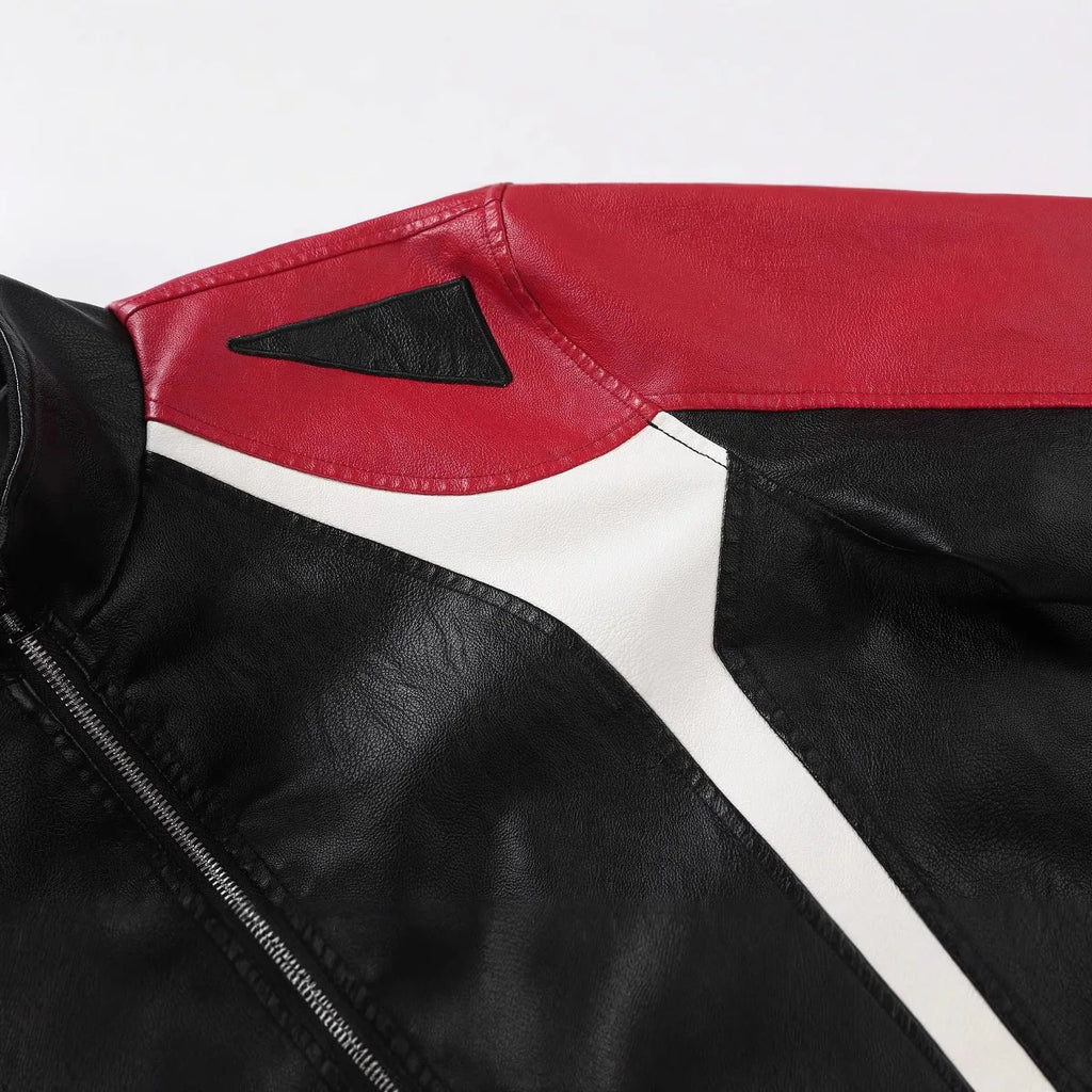 Motorcycle Jacket 2025 New Korean Style Jacket Men's Leather Jacket Jacket Men's Slim Fit Motorcycle Suit Men's Windproof Jacket