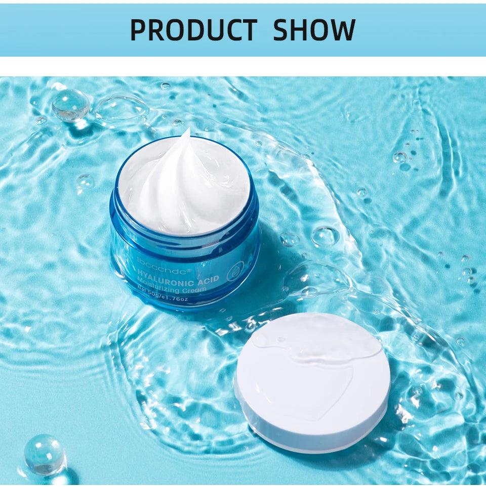 New Hyaluronic Acid Hydrating Face Moisturizer Gel-Cream To Hydrate and Smooth Extra-Dry Skin Facial Moisturizing Cream