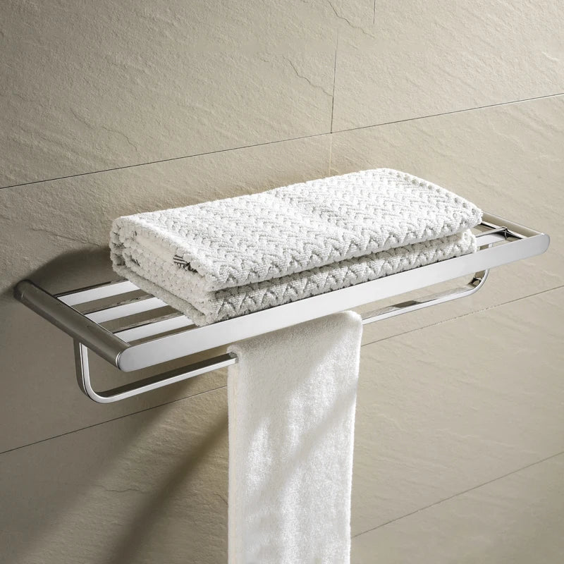 SANLUOIS High Quality SUS 304 Stainless Steel Bathroom Accessories Wall Monted Toilet Showerroom Towel Rack Bathroom Set