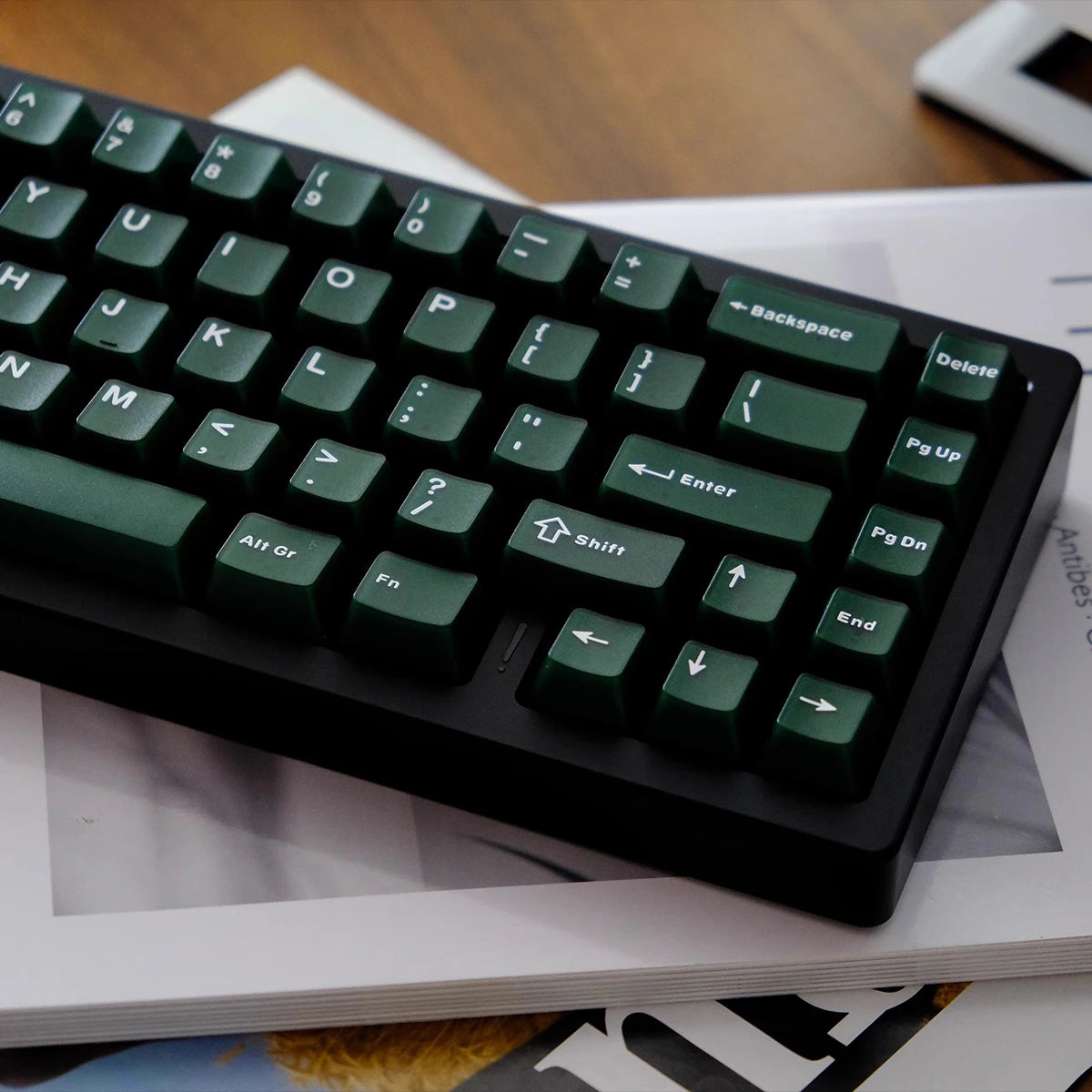 114 Keys Emerald Green Semi Transparent Keycaps Double Shot ABS Keycaps Cherry Profile for Gateron MX Switches Gamer Keyboard