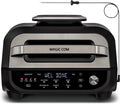 Indoor Grill Air Fryer Combo, 7-in-1 Electric Grill with Steak, Roast, Air Crisp, Bake, Dehydrate, Pizza and Reheat. Smart Therm