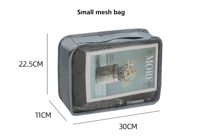 11Pcs Travel Packing Cubes Set Waterproof Luggage Organizer Drawstring Storage Bags for Clothes Shoes Underwear Cosmetic
