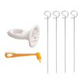 1Set Stainless Steel Plastic Rotate Potato Slicer Twisted Potato Spiral Slice Cutter Creative Vegetable Tool Kitchen Gadgets