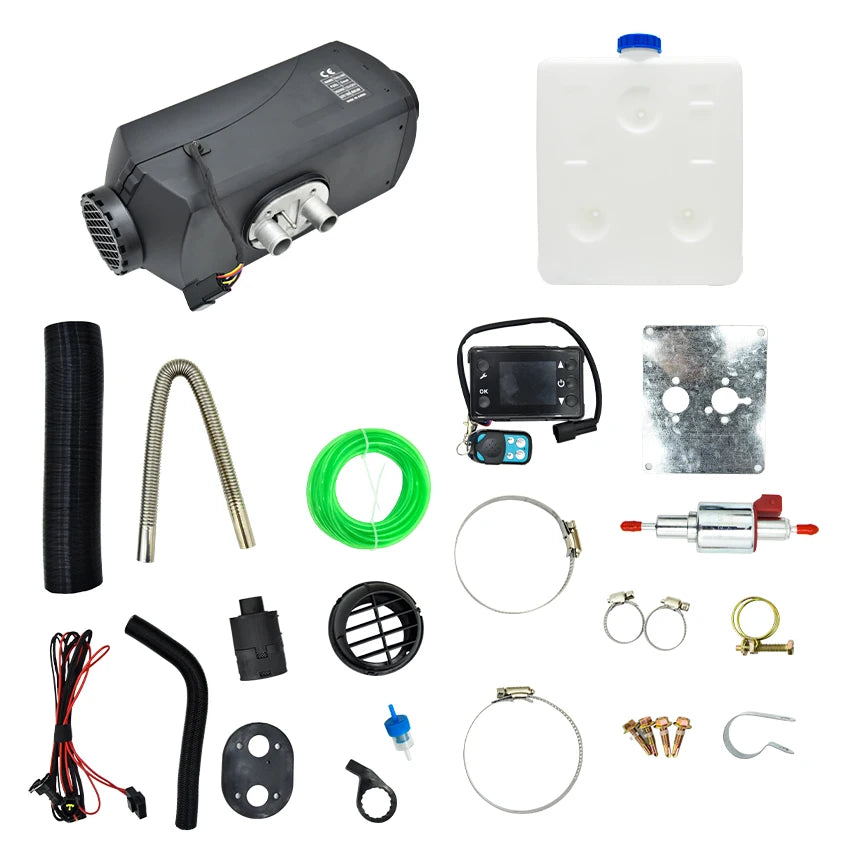 12V 24V Diesel Air Heater 5KW Diesel Parking Heater for Boats Caravan RV Camper Bus Truck With LCD Display Remote
