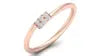 Minimalist 10K 14K 18K 22K Solid Gold Ring IGI CVD Lab Created Diamond 6 Stone Cluster Gold Jewelry Women Stackable Ring Band
