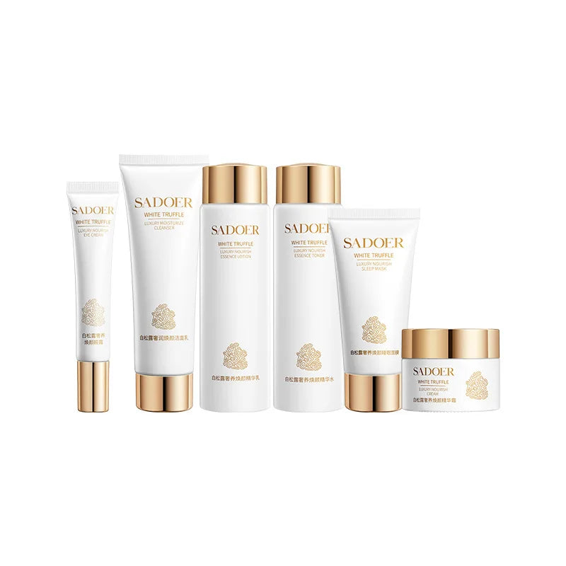 White Truffle Skin Care Six-Piece Set, Rich in Centella Asiatica Extract, Niacinamide and Other Skin-Friendly Ingredients, Paired with Various Beautifying and Moisturizing Ingredients to Replenish the Skin's Moisture, Leaving