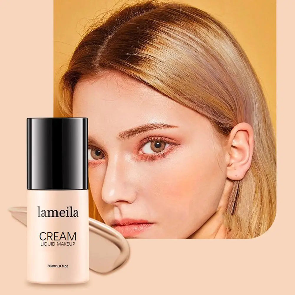 4Colors Matte Finish Liquid Foundation Effective Concealer Moisturizing Long-lasting Makeup Cosmetics for All Skin Tones