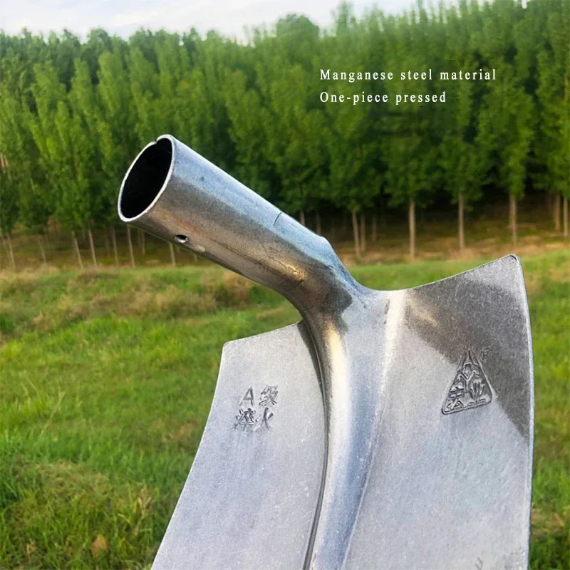 Multifunctional Hoe Agricultural Ridging Cleaning Tool Manganese Steel Wide and Long Digging Bamboo Shoots Ditching Dredging Hoe