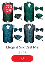 Designer Vest for Men Purple Embroidered Silk Waistcoat Tie Pocket Square Set Wedding Formal Male Suit Party Barry Wang