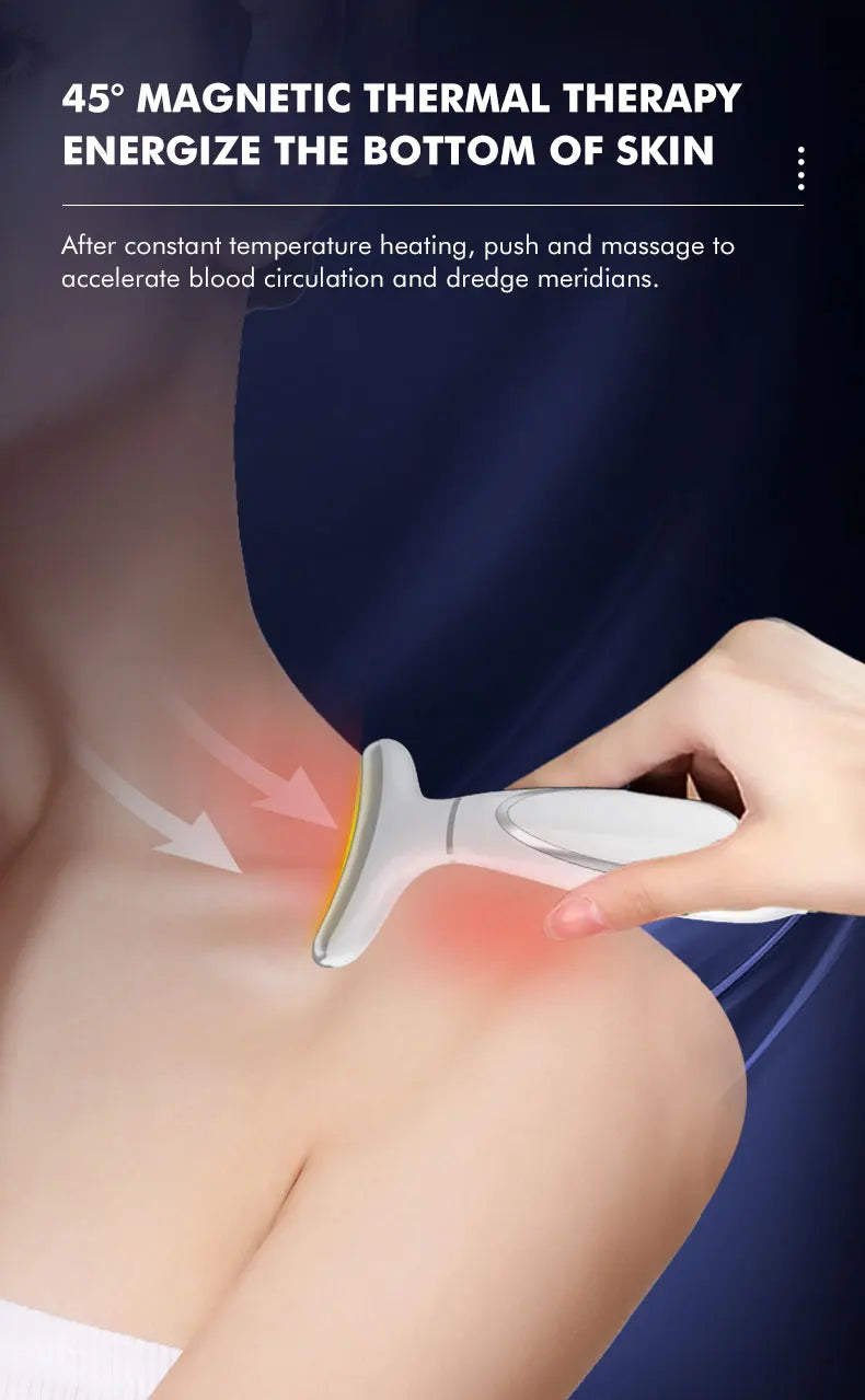 Hot Cold Neck Face Beauty Device Facial Lifting Machine Face Massager Reduce Double Chin Face Sculpting Skin Care Beauty Tools