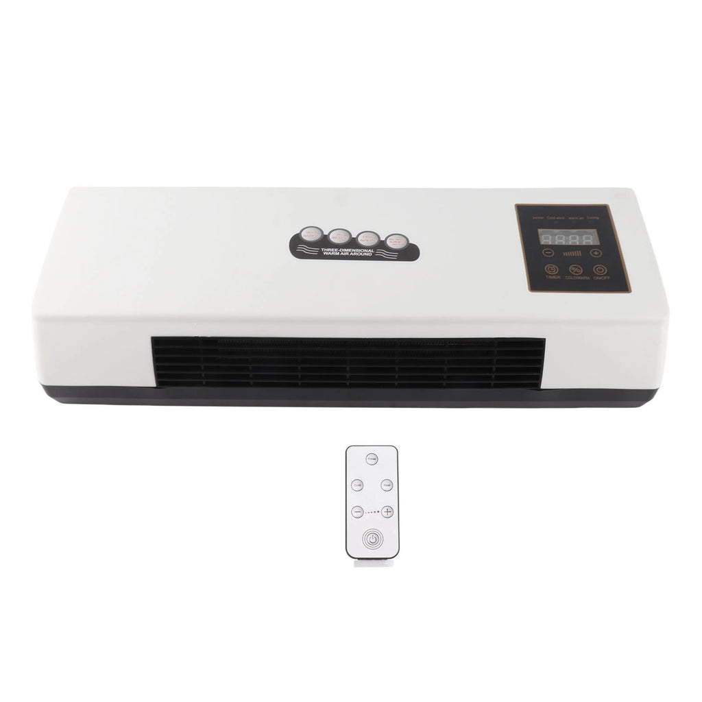 Wall Heater and Air Conditioner Combo 2 in 1 Electric Heater Air Conditioner Wide Coverage Low Noise 2000W Power for Bedroom