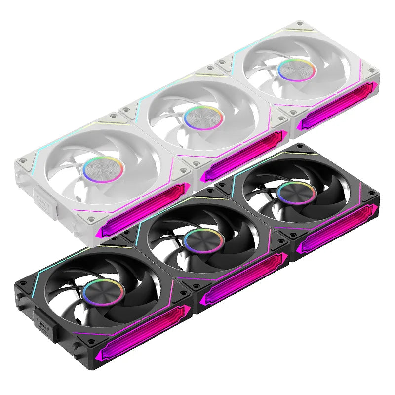 Coolcirc DL-2 Modular Wireless Splicing 120mm PC Case Cooling Fan ARGB Infinite Mirror Lighting Effect for Computer Water Cooler