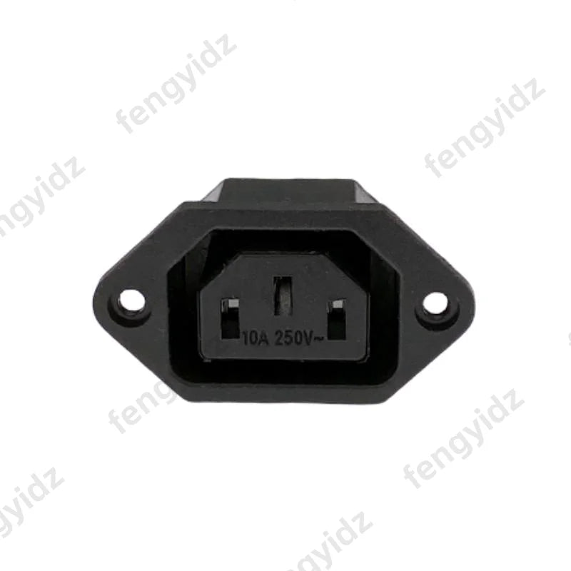 IEC320 C14 C13 Electrical AC Socket 3 Female Male Inlet Plug Connector 3pin Socket Mount