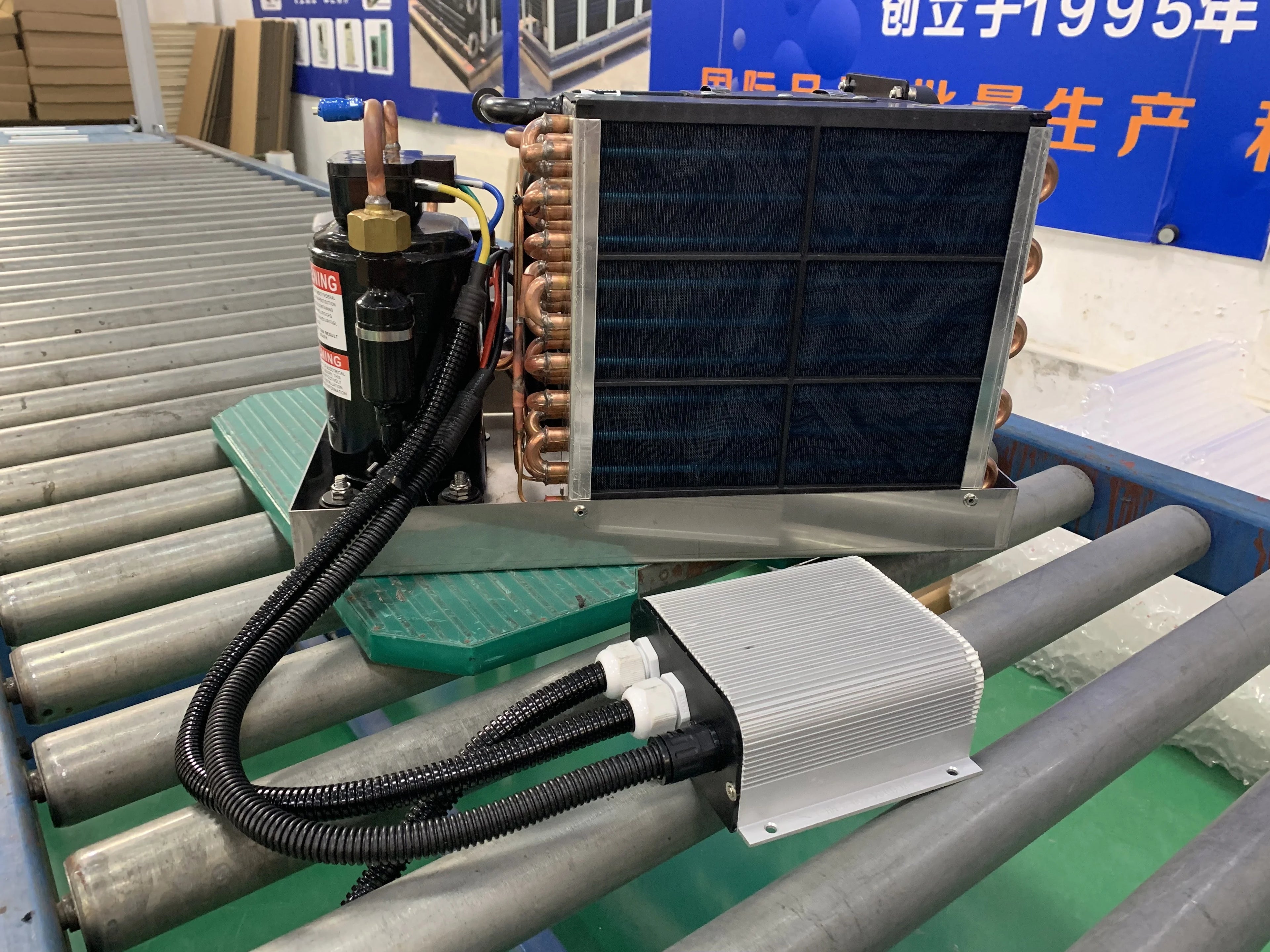 DC 24V 12000BTU Brushless DC Fan Motors Air Cooling Unit Heat Pump System Variable Frequency Compressor Marine Air Conditioner