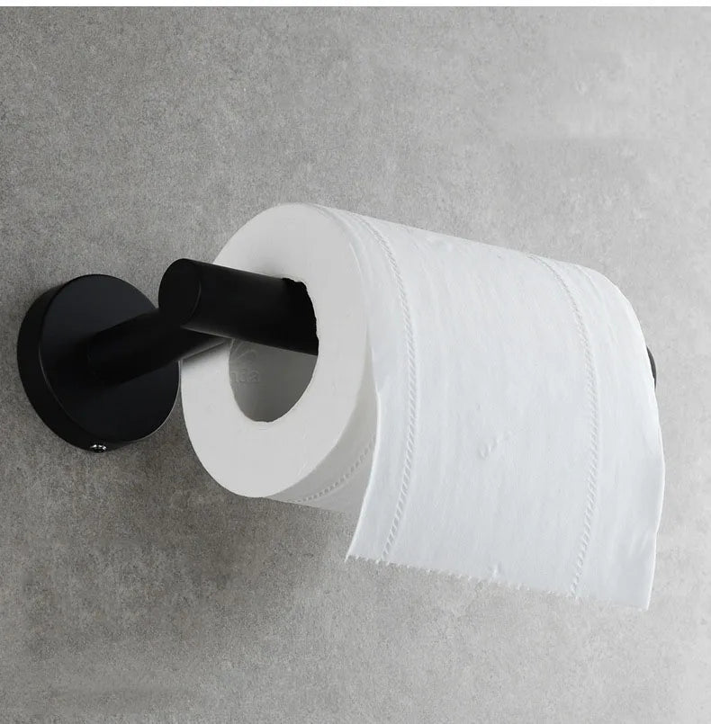 Brushed Gold 304 Stainless Steel Bathroom Paper Towel Holder Wall Mounted Toilet Roll Holder Toilet Paper Holder Tissue Box