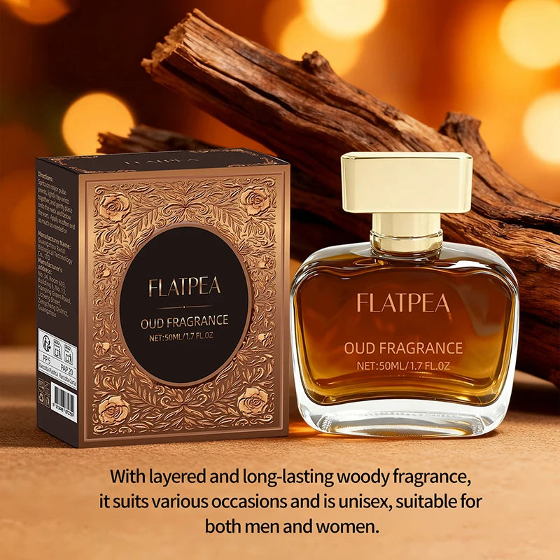 Arabian Men's Fragrance Long-lasting Sandalwood Scent Oriental Fragrance Luxury Charming Perfume Spray Woody Musk Cologne 50ml