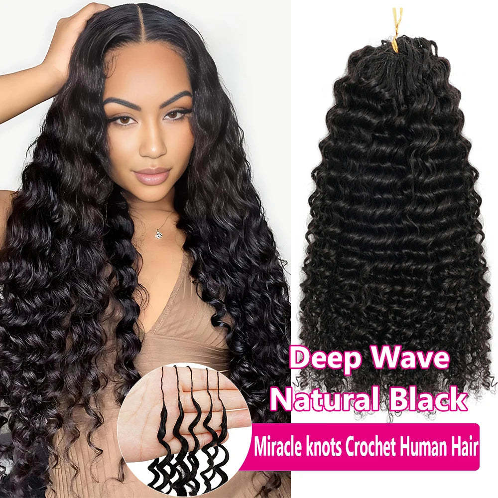 Deep Wave Crochet Hair Extensions – Multiple Colors & Pack Sizes