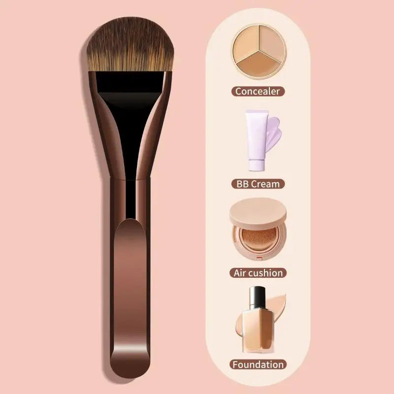 Double Head Face Makeup Brush Set Soft Fiber Foundation Brush Concealer Brush Beginner-Friendly Beauty Tools