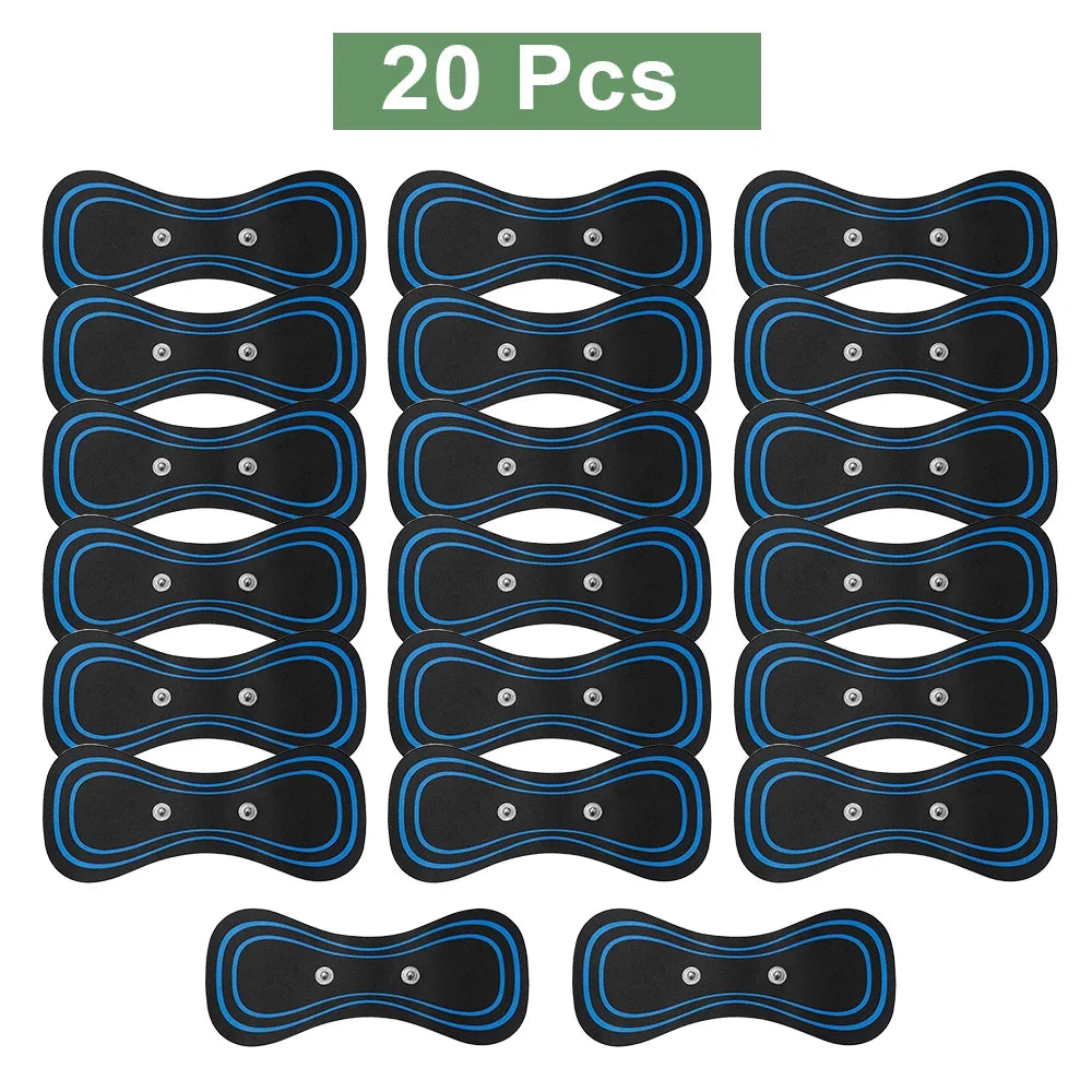 10/20Pcs EMS Muscle Stimulator Sticke Neck Massage Patch Replacement Trainer Hip Exerciser Slimming Tens Body Massager Gel Padsr