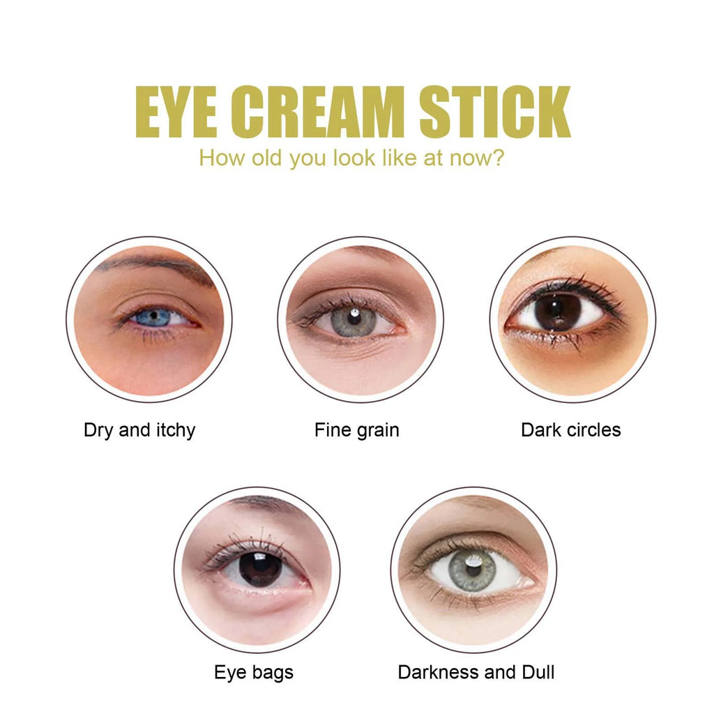 Snail Eye Cream Anti W-Rinkle Dark Circles Lightening Fade Fine Lines Removing Eye Bag Puffiness Moisturizing Firming Eye Serum