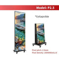 LED Display Poster Screen, Indoor Vertical Advertising Screen, Movable Folding, Exhibition Promotion
