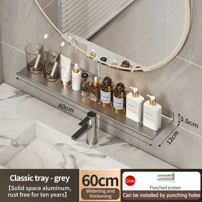 Faucet Storage Tray, Bathroom Storage Rack, Mirror Front Toilet, Washbasin, Washbasin, Bathroom Rack