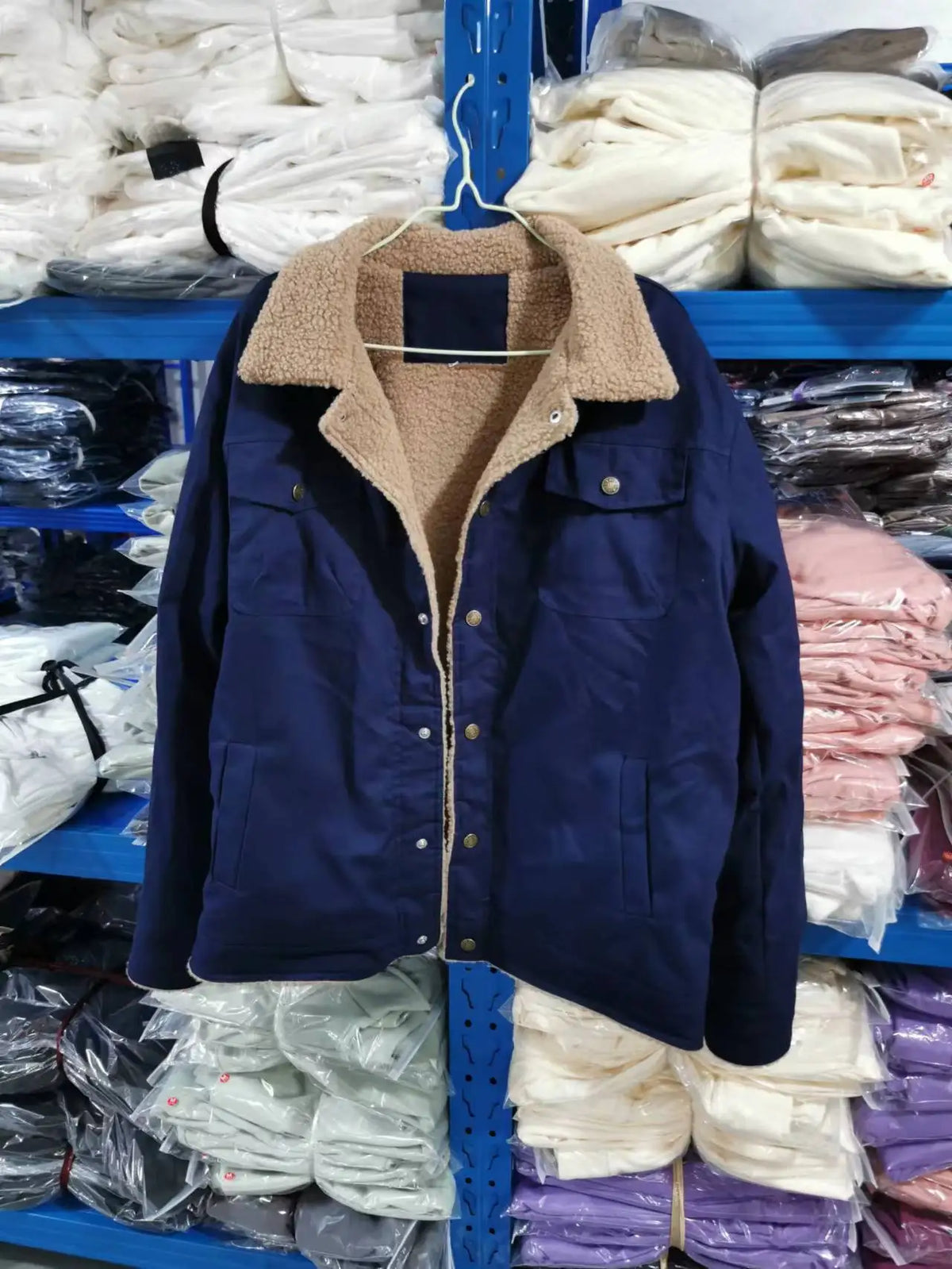 New in autumn and winter, men's jacket, velvet cotton tooling casual coat
