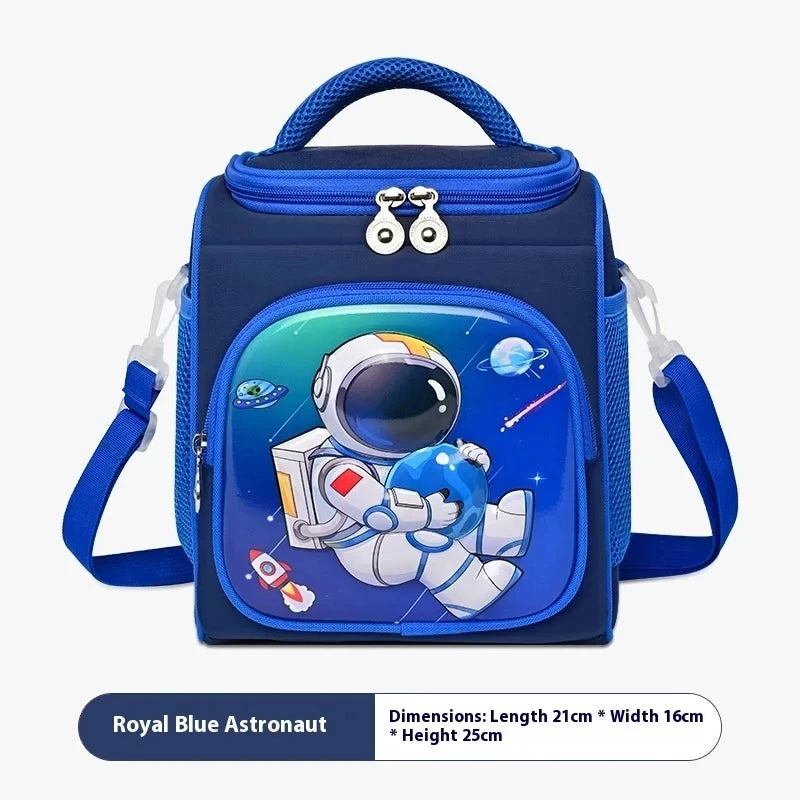 Lunch Bag for Boys Girl Cute Insulated Lunch Box Portable Meal Cooler with Adjustable Shoulder Strap for School Beach Picnic