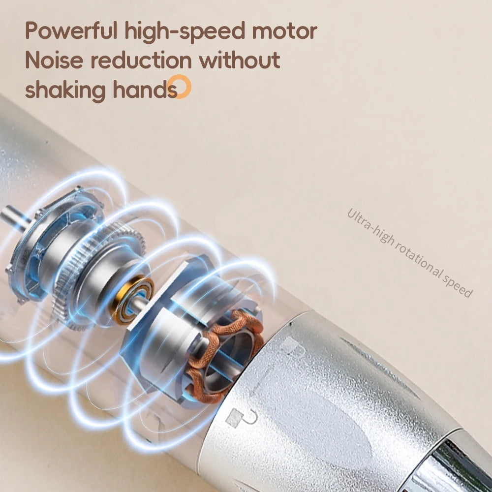 Professional 45000RPM Electric Portable Nail Drill Machine Rechargeable Low Noise Nail Sander File for Manicure Salon Tool