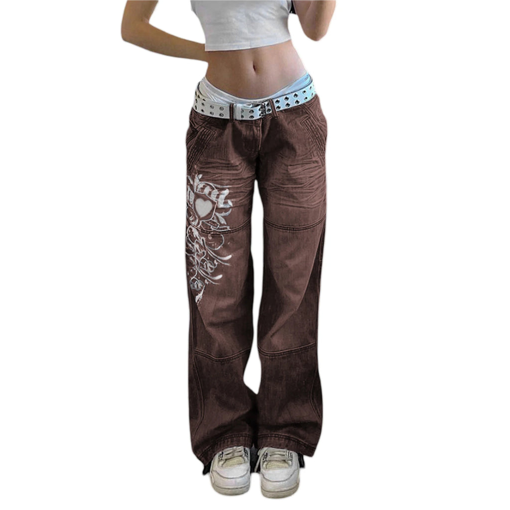 New Women Loose Jeans High Waist Baggy Denim Pants Wide Leg Straight Trousers Vintage Street Wear