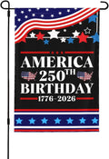 12x18 Double Sided America 250th Birthday Flag 1776 2026 America 250 Years Anniversary Garden Flag 12x18 Holiday Outdoor Dec GGL