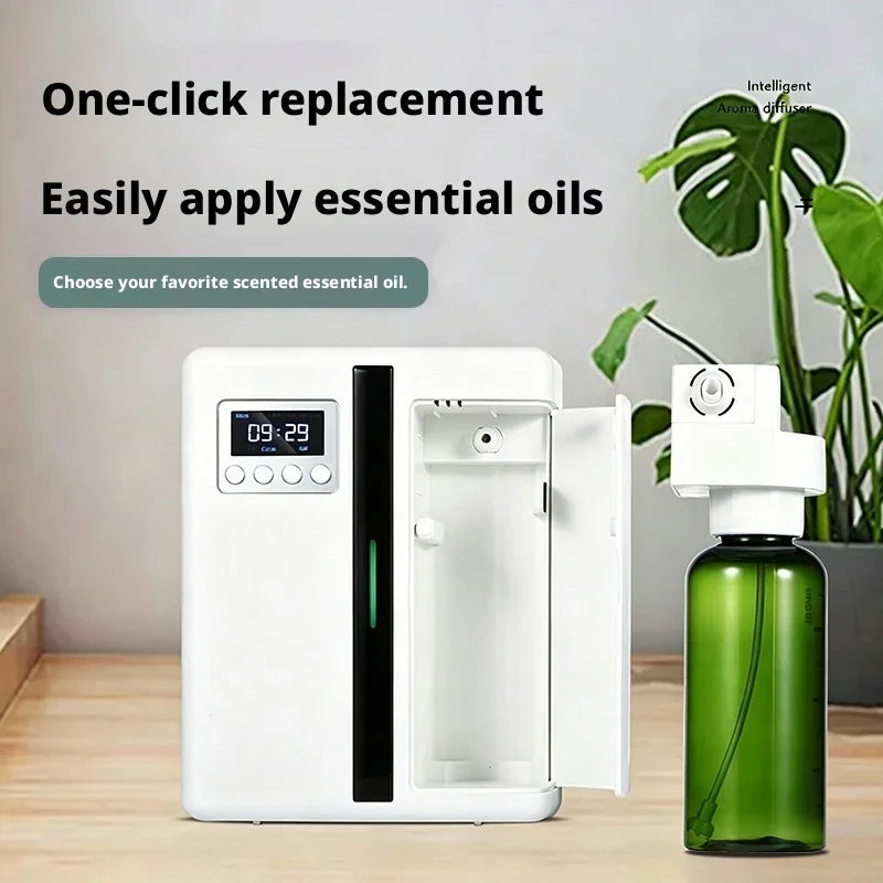 Smart Aroma Diffuser 300m³ Built-in Pressurized Fan Nano Mist Atomization Waterless Essential Oil Scent Machine for Home Hotel