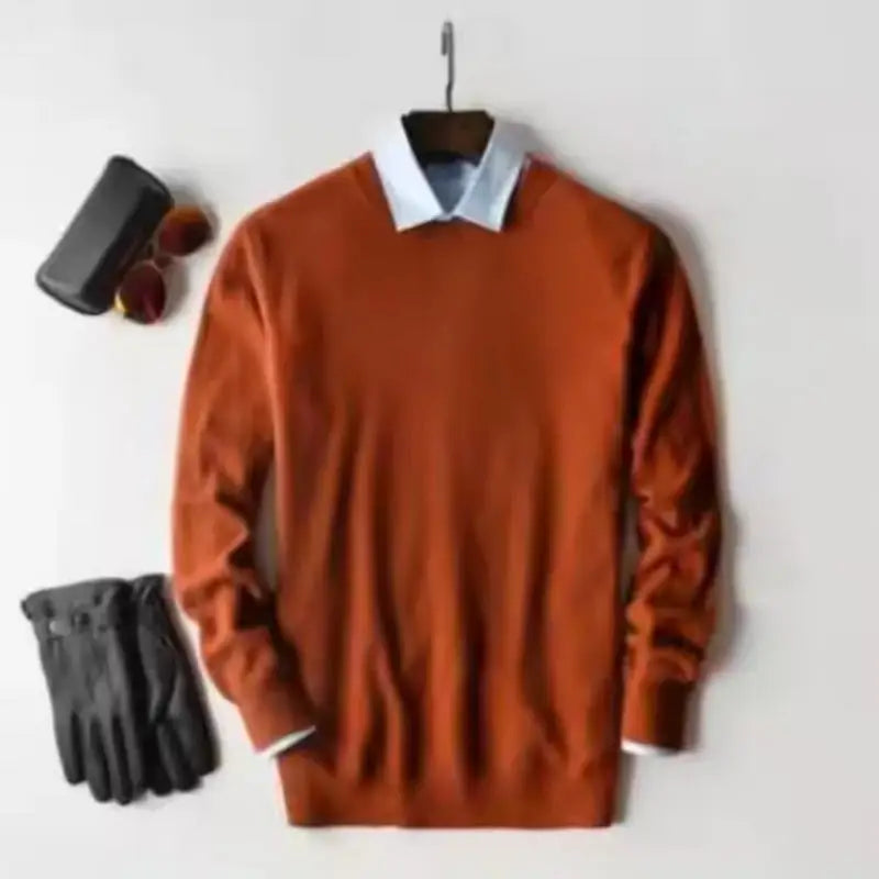 Cashmere Cotton Blended Thick Pullover Men Sweater 2025 Autumn Winter Jersey Hombre Jumper Pull Homme Hiver Knitted Sweaters