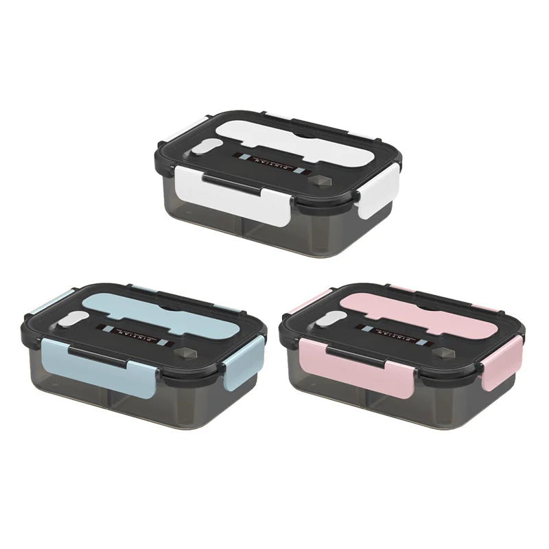 Transparent Lunch Box for Kids Food Storage Container with Lids Leak-Proof Microwave Food Warmer Snacks Bento Box Japanese Style