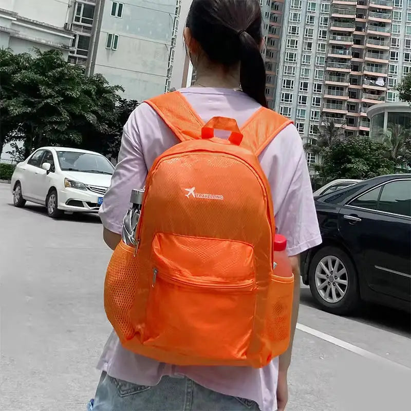 Lightweight Foldable Backpack Men Women Waterproof Packable Backpack Outdoor Travel Hiking Cycling Daypack Camping Shoulders Bag