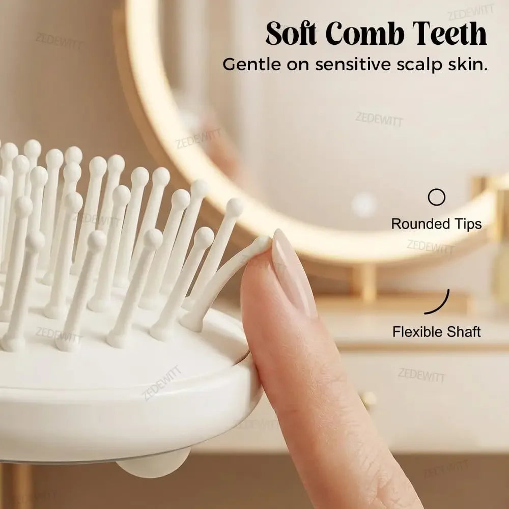 Rechargeable Steam Brush Durable Electric Spray Air Cushion Comb Electric Steam Hair Brush For Hair Reduce Frizz Nourishes Hair