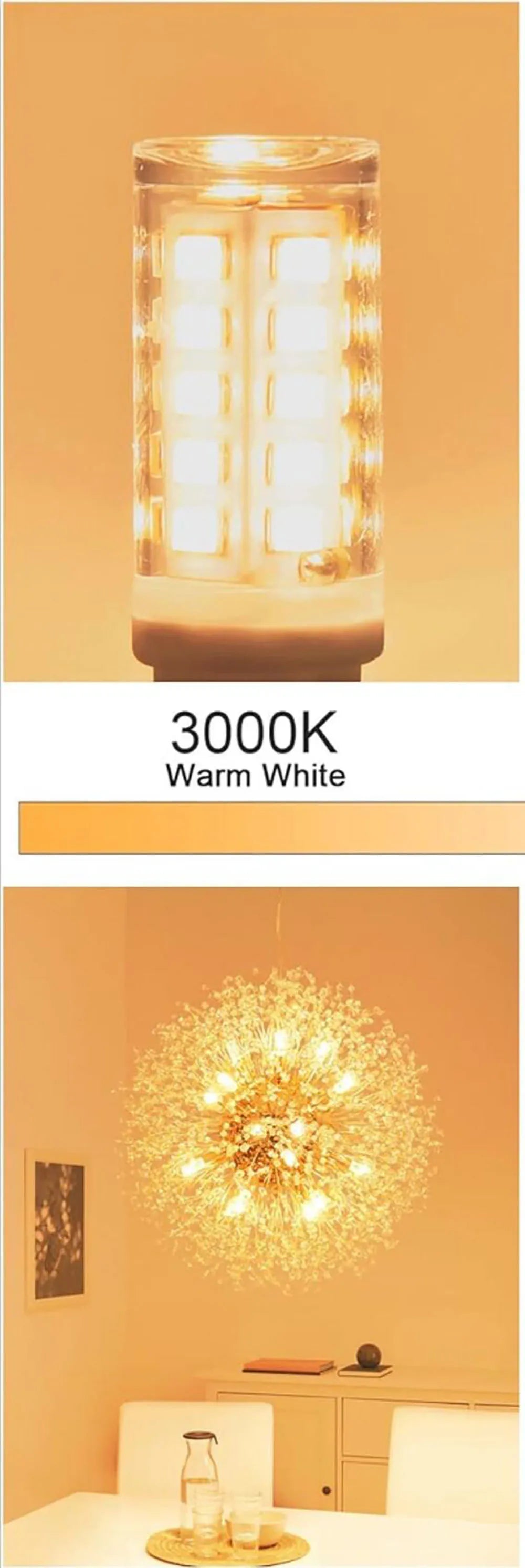 10Pcs G9 LED Lamp Brightest AC220V 230V 240V 7W Ceramic SMD 2835 LED Bulb Warm/Cool White Spotlight Replace Halogen LED Lighting