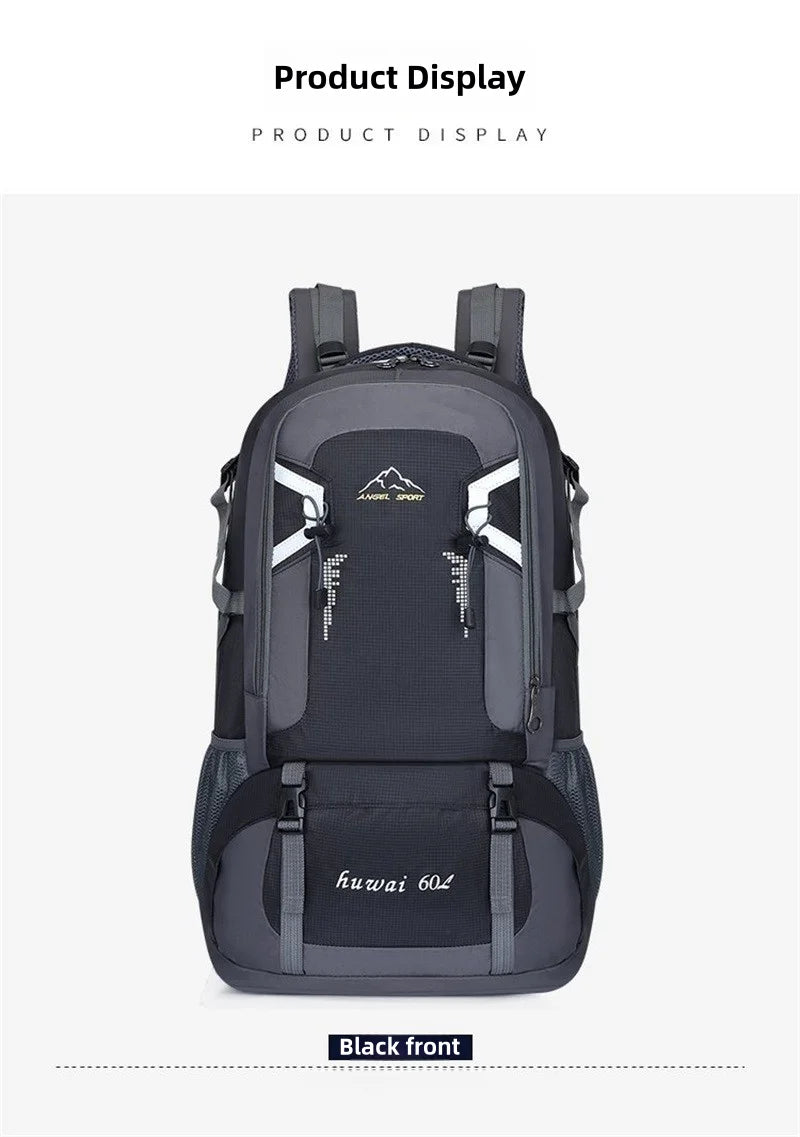 Large Capacity Travel Backpack 40l 60l Waterproof Back Pack Laptop Bag For Men Women Outdoor Travel Hiking Sports Business Trip