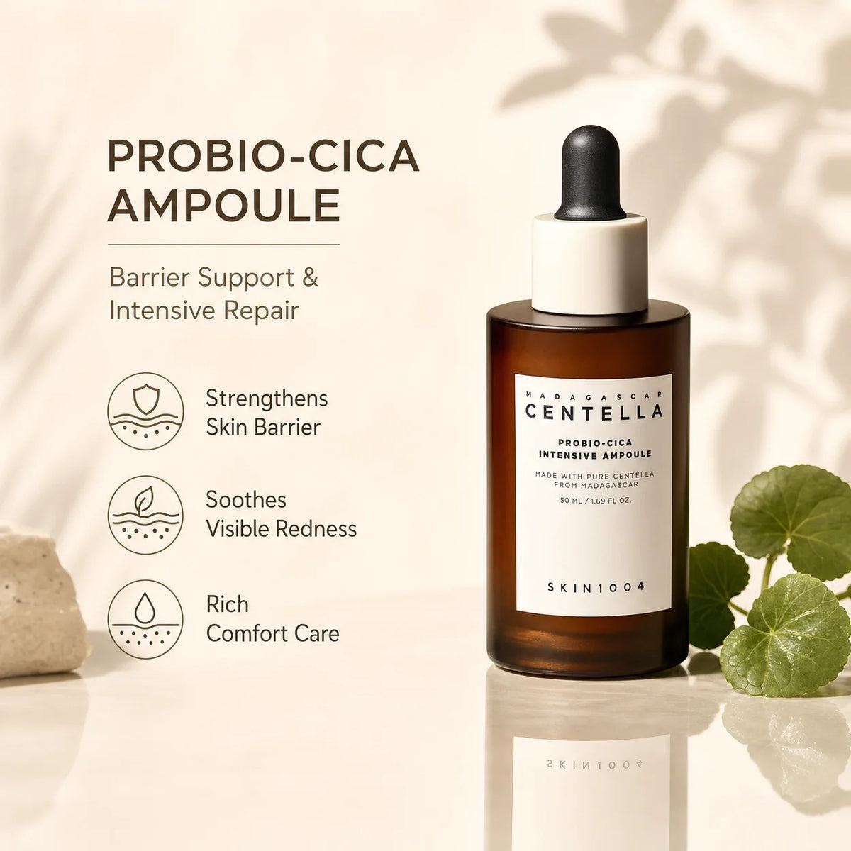 SKIN1004 Madagascar Centella Ampoule Korean Face Serum Centella Asiatica Hydrating Repair Soothing Sensitive Skin Essence Liquid