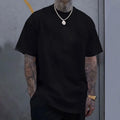 Men's T-shirts High Quality 100% Cotton Short Sleeve 2025 Male Urban Fashion Solid Color Tees Home Outdoor Comfort Soft Cool Top