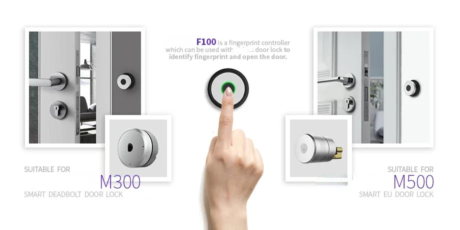 WeHere F100 Fingprint Recognition Device Door Access Control System For M500 M501 M521 M531 M532 Smart Lock Fingerprint Device